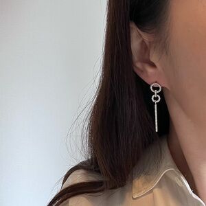 NWT Diamonique Drop Earrings